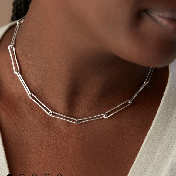 Monica Vinader NEW Alta Long Link Necklace Adjustable 43cm/17' - Picture 2 of 8